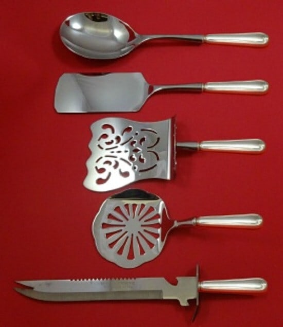 Frank Smith Fiddle Thread Sterling Silver 5pc Brunch Serving Set (1 of 1)