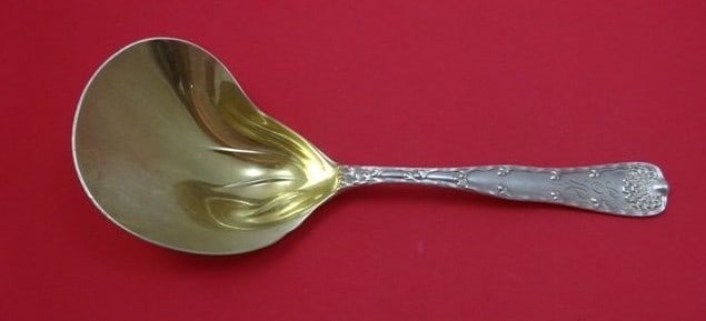 Tiffany & Co Wave Edge Sterling Silver Berry Spoon Conch Shape 9.25 Inch (1 of 1)