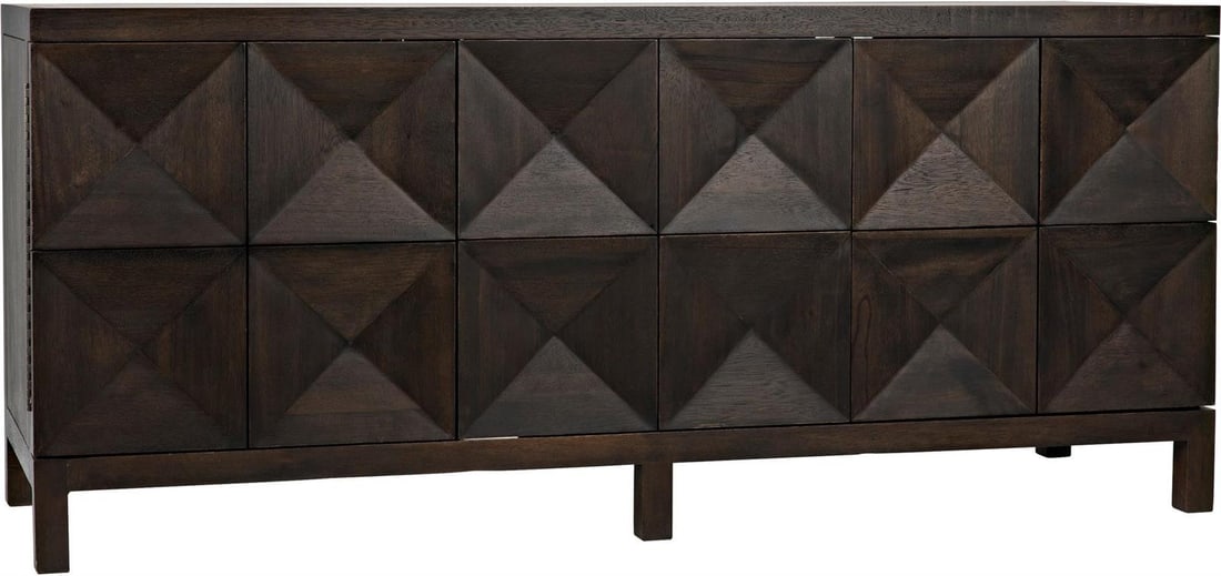 Noir Quadrant Ebony Walnut Sideboard French Style Elegant Design (1 of 1)