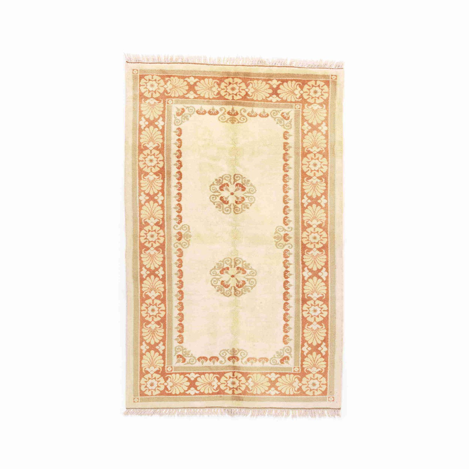Authentic Handmade Milas Wool on Wool Carpet 62.2 x 97.6 (1 of 8)