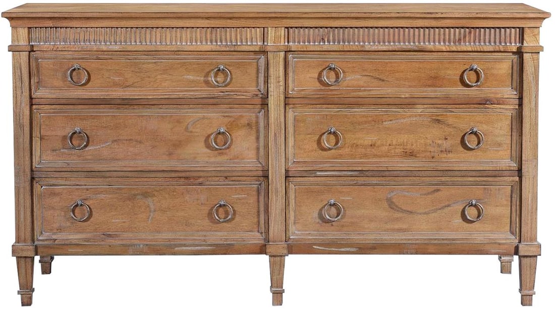 Transitional Camelot Beachwood Dresser with Solid Brass Hardware (1 of 5)