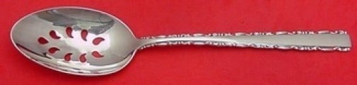 Alvin Avila Sterling Silver Slotted Serving Spoon 8 3/4 inches (1 of 1)