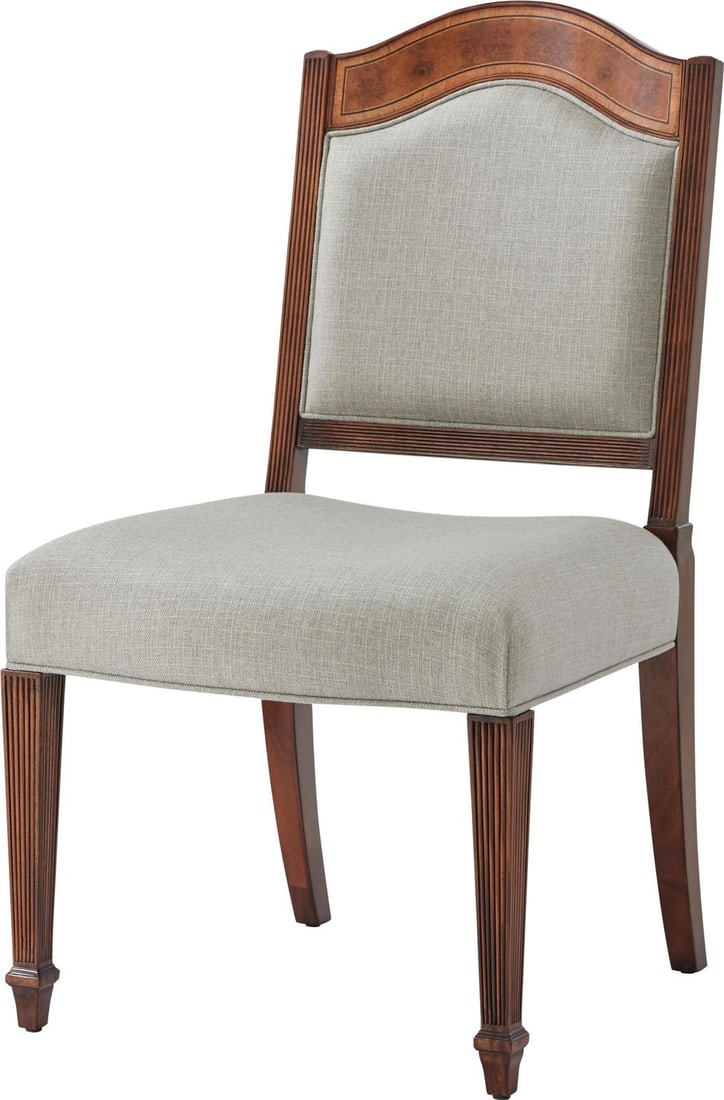 Theodore Alexander Sheraton Style Mahogany Satinwood Side Chair (1 of 5)