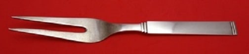 W&S Sorensen Funkis III Sterling Silver Cold Meat Fork 2-Tine 8 3/4 inches (1 of 1)