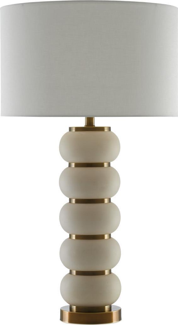 Currey Luko Brass Ceramic Table Lamp 32.5" Transitional Style: Currey Luko Brass Ceramic Table Lamp 32.5" Transitional Style Introducing the Luko Lamp, a stunning blend of ceramic and brass that embodies elegance and style. This new item showcases a transitional 