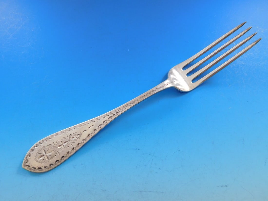 Ball & Black Sterling Silver Brite Cut Dinner Fork 8 1/8 (1 of 7)
