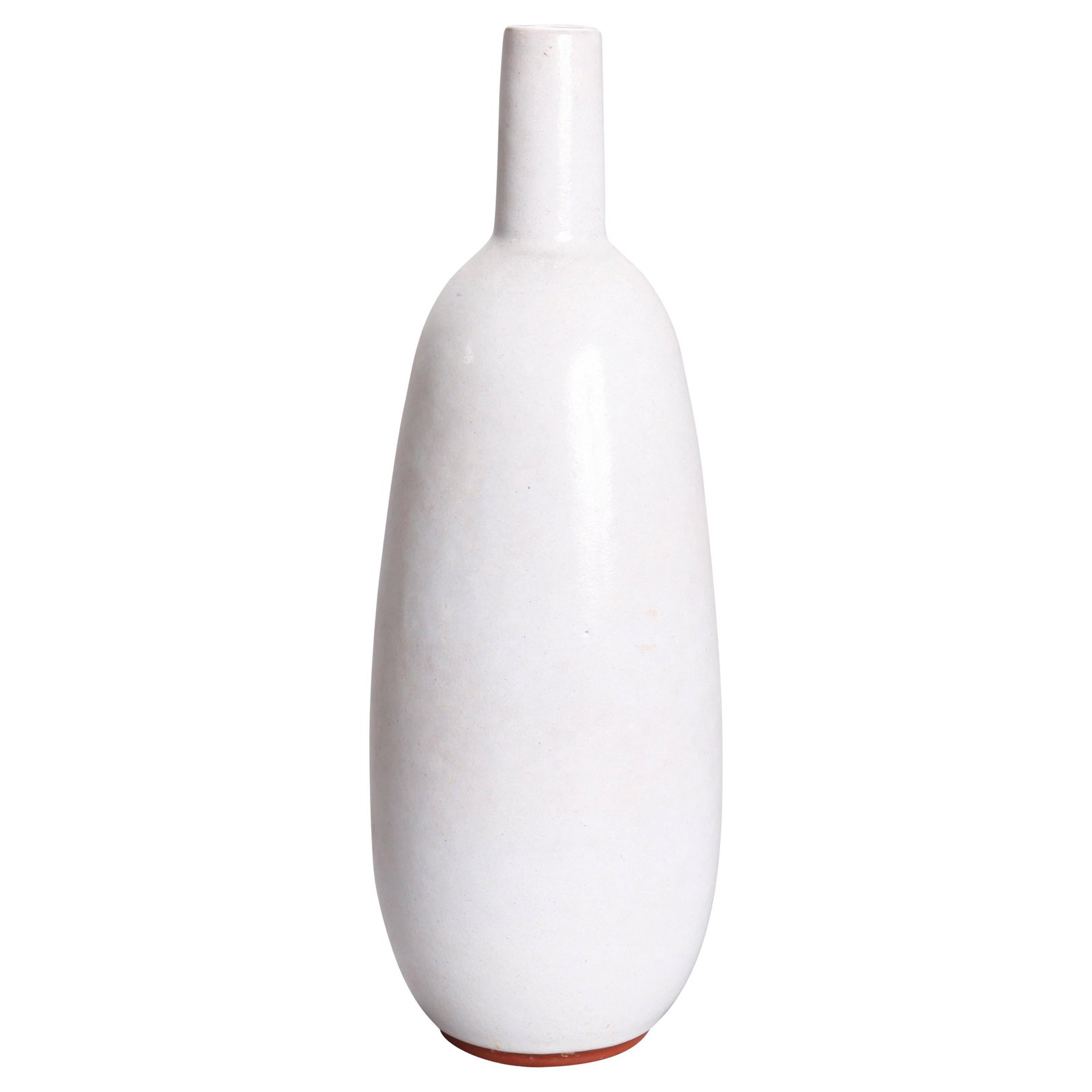 Artist Signed Mid-Century Modern Glazed Studio Pottery Bottle Vase 20th Century (1 of 6)
