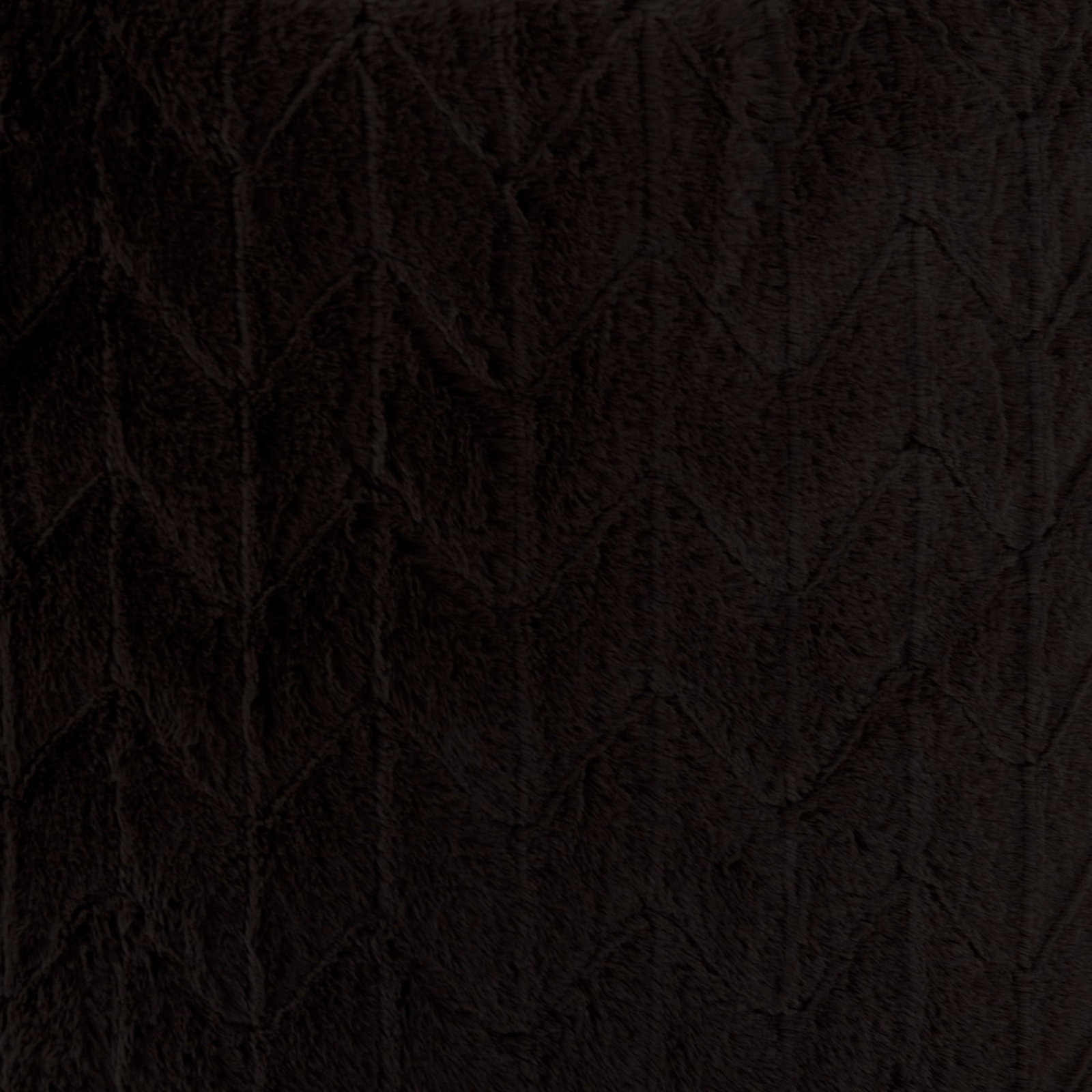 Howard Elliott Ebony Faux Fur Square Pillow with Down Insert 24x24 (1 of 7)