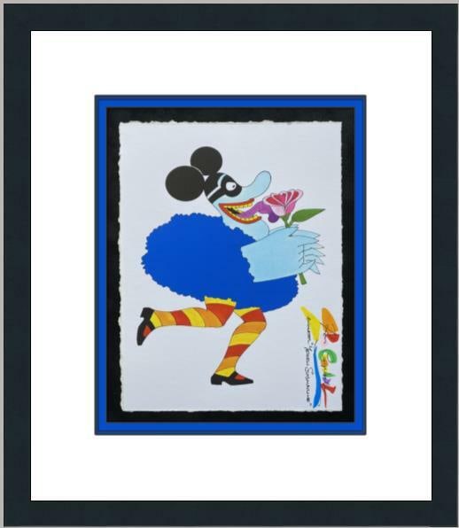 Framed Beatles Chief Blue Meanie Giclee Art Signed by Ron Campbell: Framed Beatles Chief Blue Meanie Giclee Art Signed by Ron Campbell This framed giclee art piece features the iconic character Chief Blue Meanie from the Beatles' animated film 'Yellow Submarine'. Hand