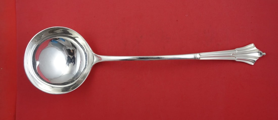 Mappin & Webb Albany Sterling Silver Soup Ladle 14 Inch 7.8ozt: Mappin & Webb Albany Sterling Silver Soup Ladle 14 Inch 7.8ozt Experience the elegance of the Albany pattern by Mappin & Webb with this exquisite English Sterling Silver Soup Ladle. Crafted in Sheffie