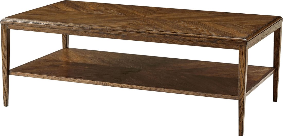 Theodore Alexander Nova Dusk Solid Wood Cocktail Table 50 x 28: Theodore Alexander Nova Dusk Solid Wood Cocktail Table 50 x 28 Introducing the Casual Modern Oak Cocktail Table from the Nova Collection by Theodore Alexander. This stylish rectangular table features 
