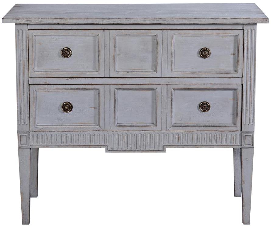 Eliot Chest Stylish Blue Solid Wood Transitional Design - 2