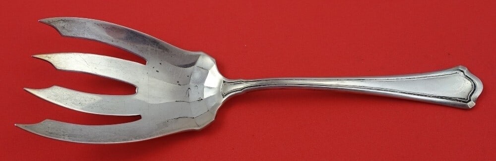 Wallace Washington Sterling Silver Fish Serving Fork 7 7/8" (1 of 2)