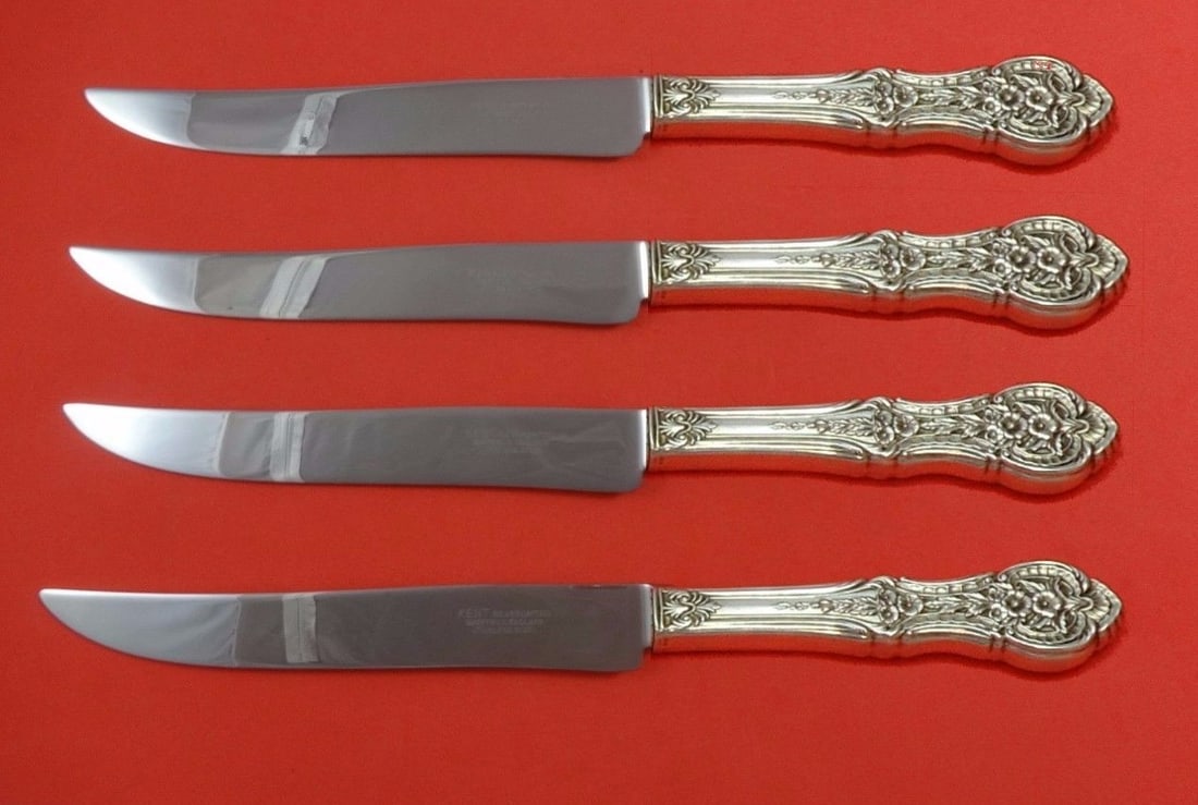 International Sterling Silver Springtime Texas Sized Steak Knife Set 4-Piece (1 of 1)