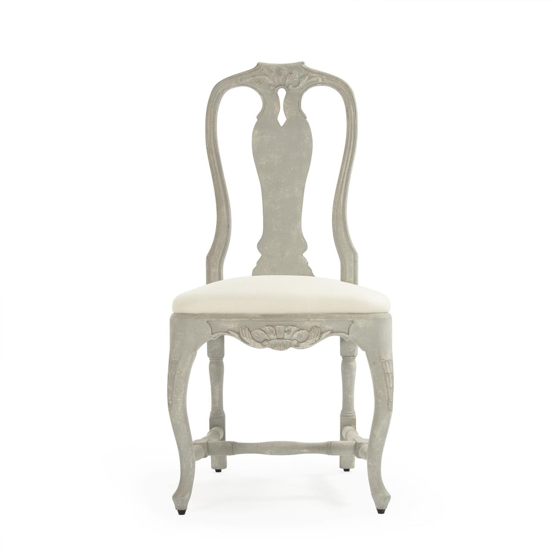 Zentique Kate Side Chair English Traditional Alabaster Finish (1 of 4)