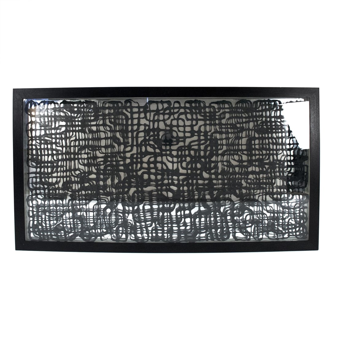 Zentique Ebony Art Framed Abstract Piece 35.5 x 59 (1 of 2)