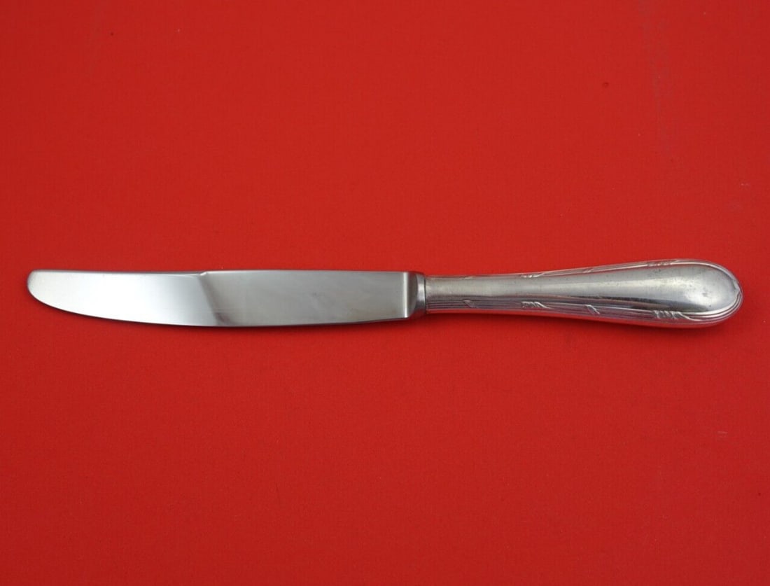Carrs Reed and Ribbon Sterling Silver Dinner Knife 9 3/4 Inch (1 of 3)