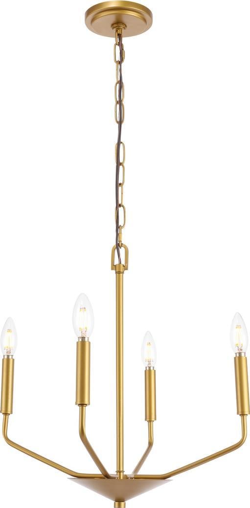 Enzo Brass Pendant Light by Elegant Lighting UL-Listed 18x18x18 (1 of 1)