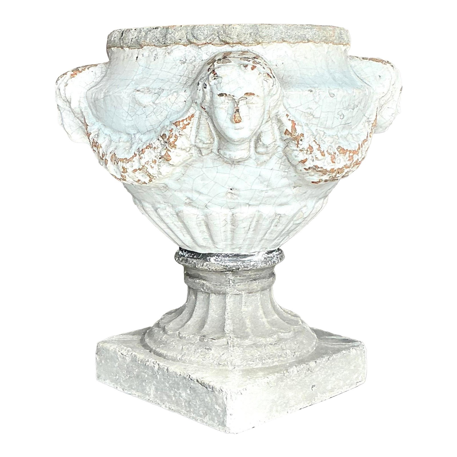 Vintage Boho Ceramic Garland Urn with Glazed Finish (1 of 7)
