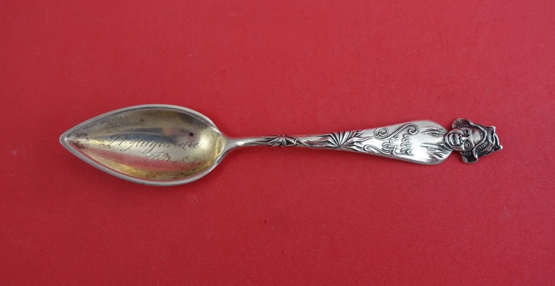 Sterling Silver Grapefruit Spoon Sunny South Pattern by Shiebler 6 5/8 St Augustine FL: Sterling Silver Grapefruit Spoon Sunny South Pattern by Shiebler 6 5/8 St Augustine FL This is a Shiebler sterling silver grapefruit spoon in the Sunny South pattern, featuring a marking of "St August