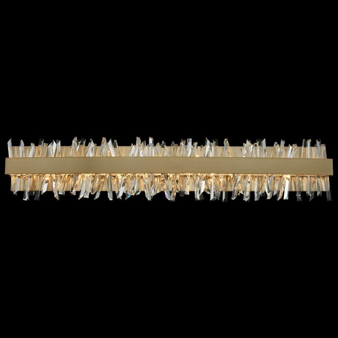 Kalco Ada Contemporary LED Bath Light with Crystal Accents: Kalco Ada Contemporary LED Bath Light with Crystal Accents Enhance your bathroom with this sophisticated LED Bath Light featuring stunning crystal accents. Crafted upon order, this elegant lighting fi