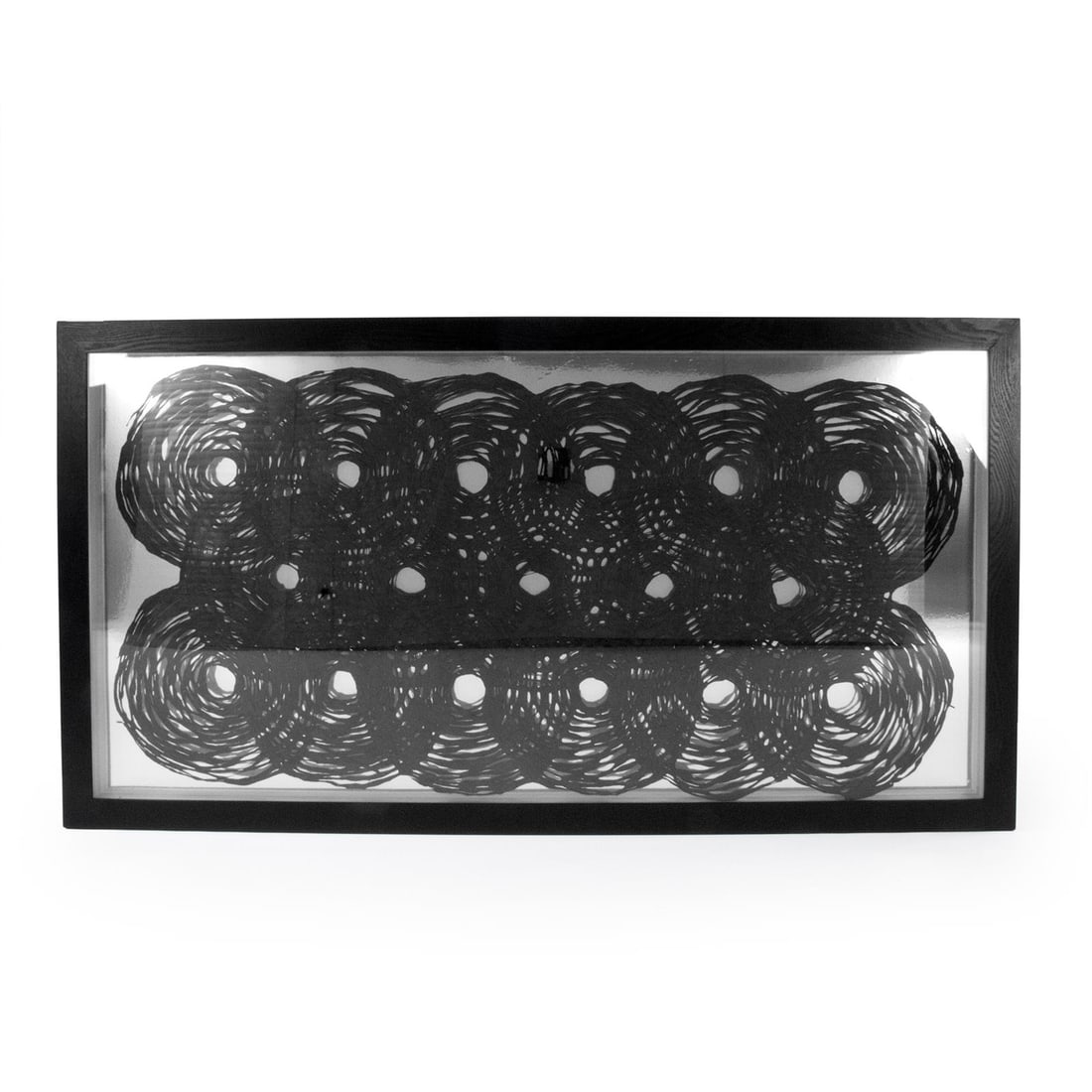 Zentique Handmade Ebony Abstract Wall Art 35.5 x 59 Framed (1 of 2)