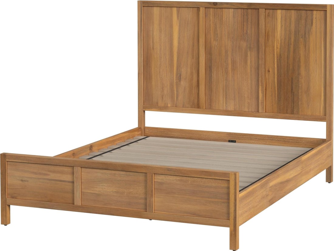 Butler Contemporary Lark Queen Bed Natural Mango Finish (1 of 8)