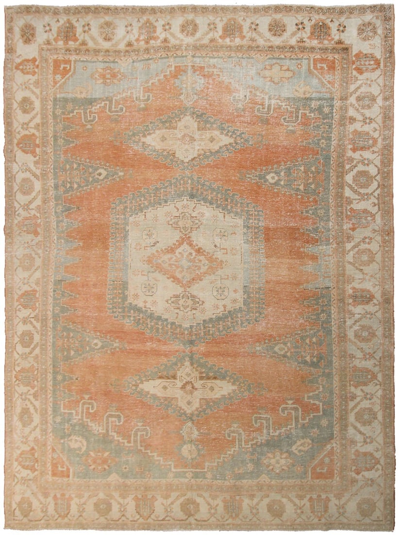 Heriz Serapi Wool Tribal Rug 9x12 Circa 1920 (1 of 9)