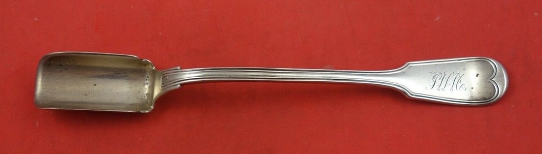 Sterling Silver Cheese Scoop 9 Fiddle Thread by Various Makers (1 of 2)
