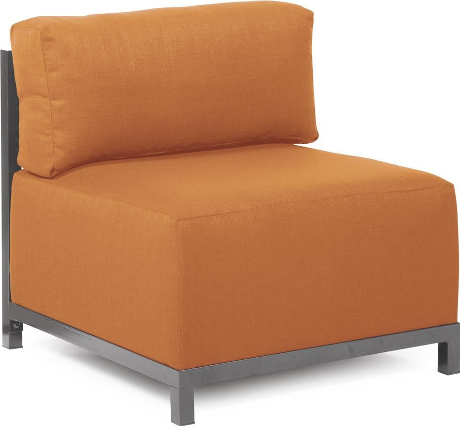 Howard Elliott Contemporary Orange Seascape Chair with Titanium Frame (1 of 3)