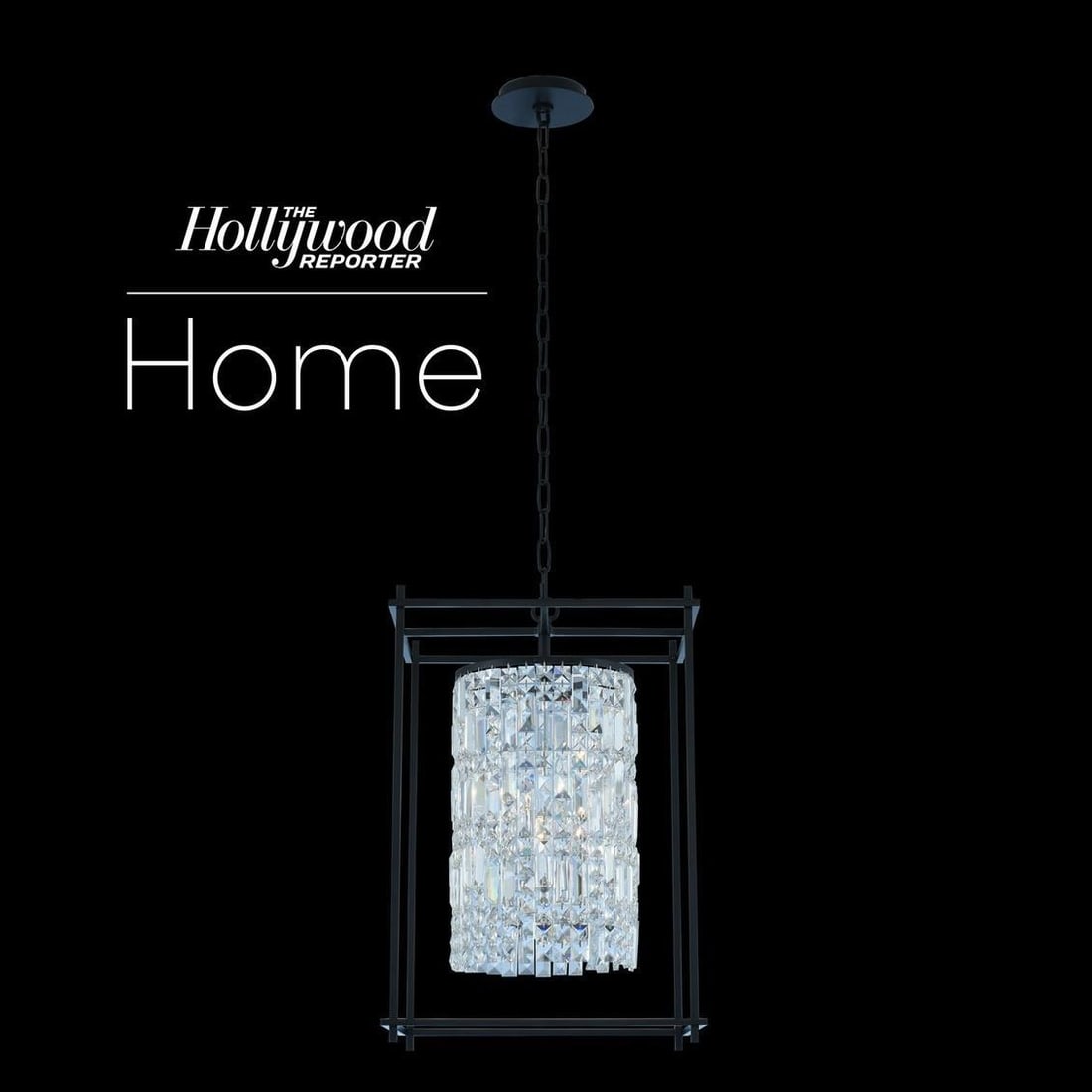 Kalco Allegri Joni 16 Inch Foyer Crystal Light Matte Black (1 of 1)