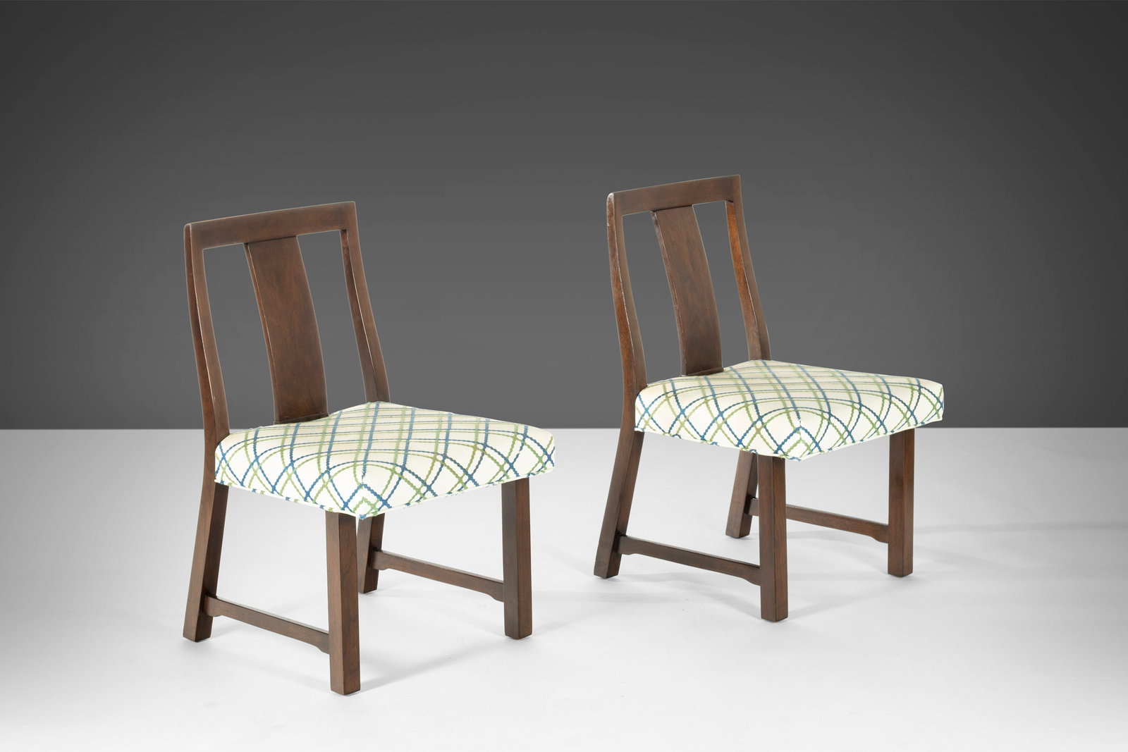 Dunbar Model 294W Side Chairs by Edward Wormley Mahogany Pair (1 of 10)