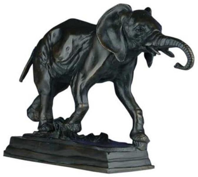Hand-Cast Resin Running Elephant Sculpture Lodge Style 8.5x12.5: Hand-Cast Resin Running Elephant Sculpture Lodge Style 8.5x12.5 This item is made at time of order. Please allow 42 to 70 days for production. This intricately designed sculpture depicts a realistic r