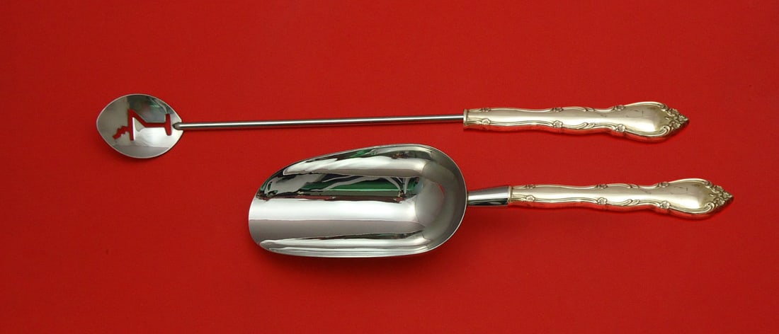 Gorham Rose Tiara Sterling Silver 2pc Bar Set Custom Made (1 of 1)