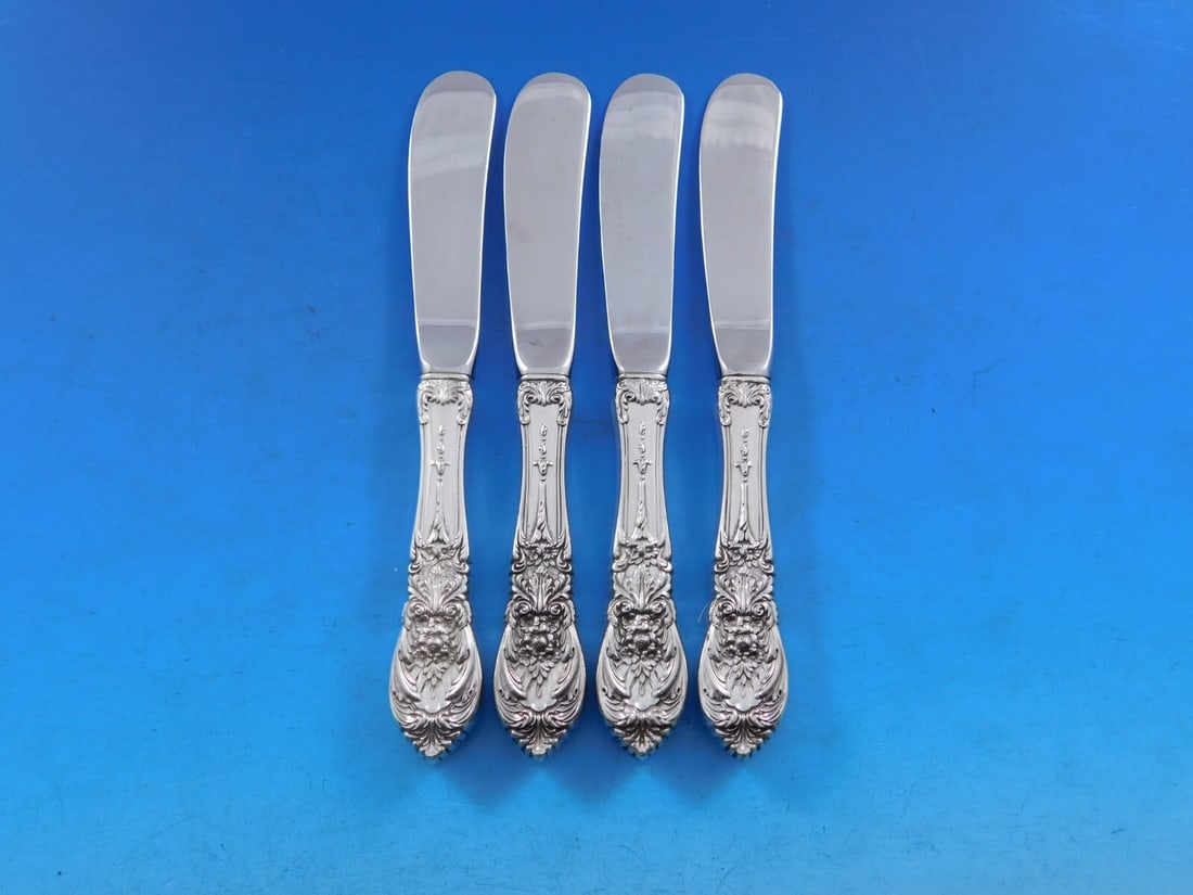 International Sterling Silver Richelieu Butter Spreader Set 4 pcs (1 of 3)