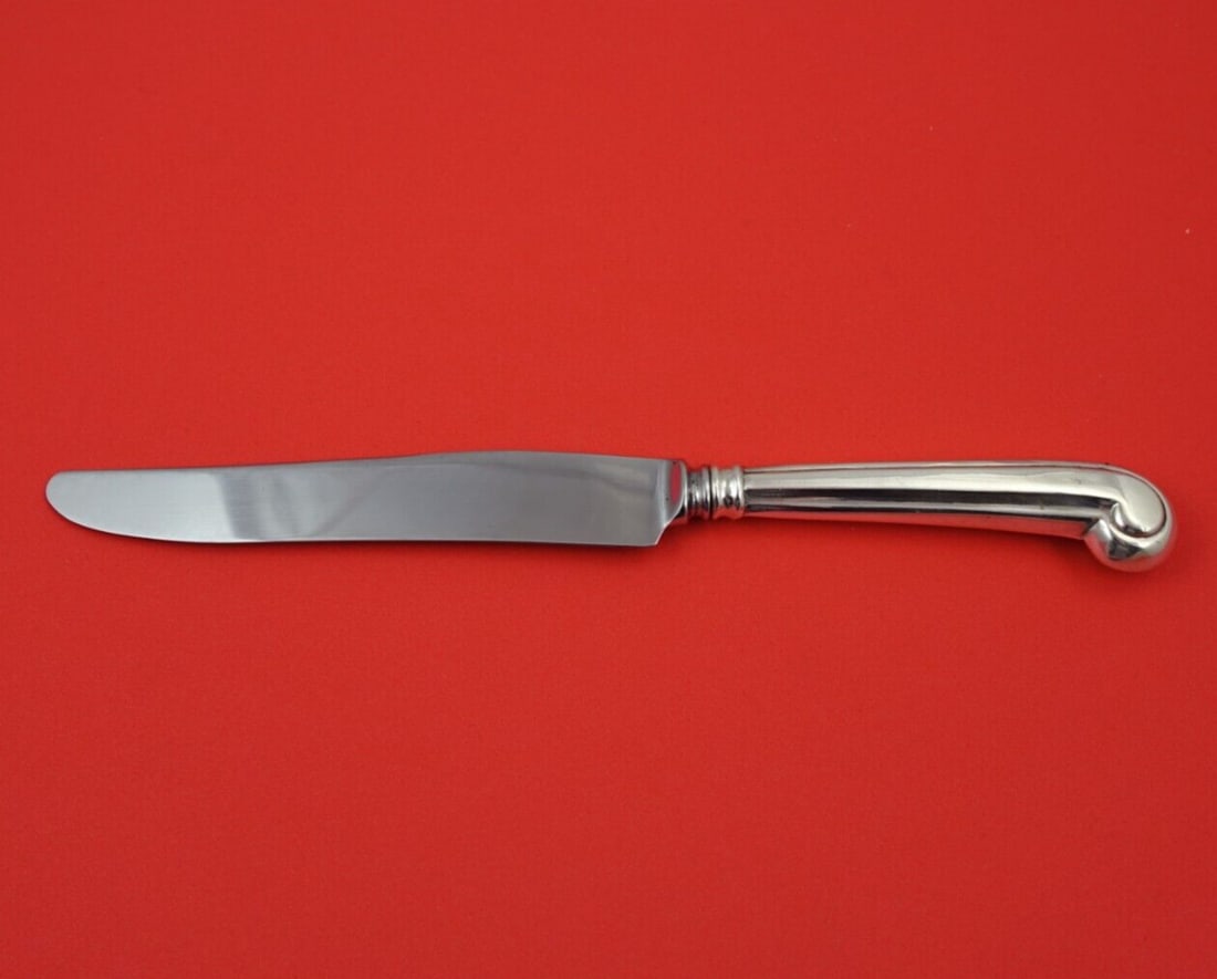 Arthur Stone Rattail Sterling Silver Dinner Knife Pistol Grip 9 3/4 inches (1 of 3)