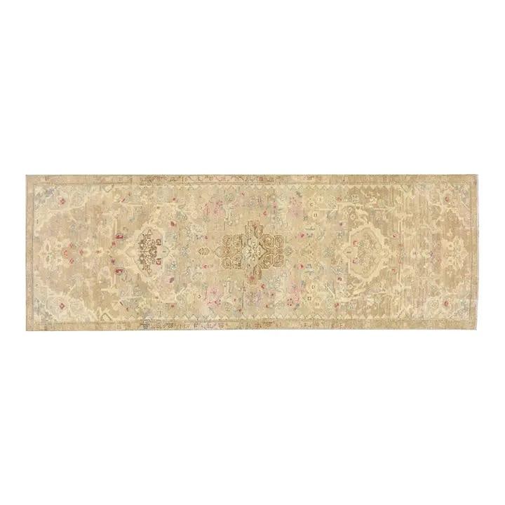 Handmade Wool Turkish Runner Rug 3'x9' Traditional Vintage Design (1 of 5)