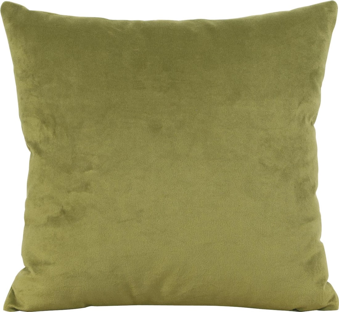 Howard Elliott Luxurious Moss Green Velvet Square Pillow 24x24 (1 of 4)