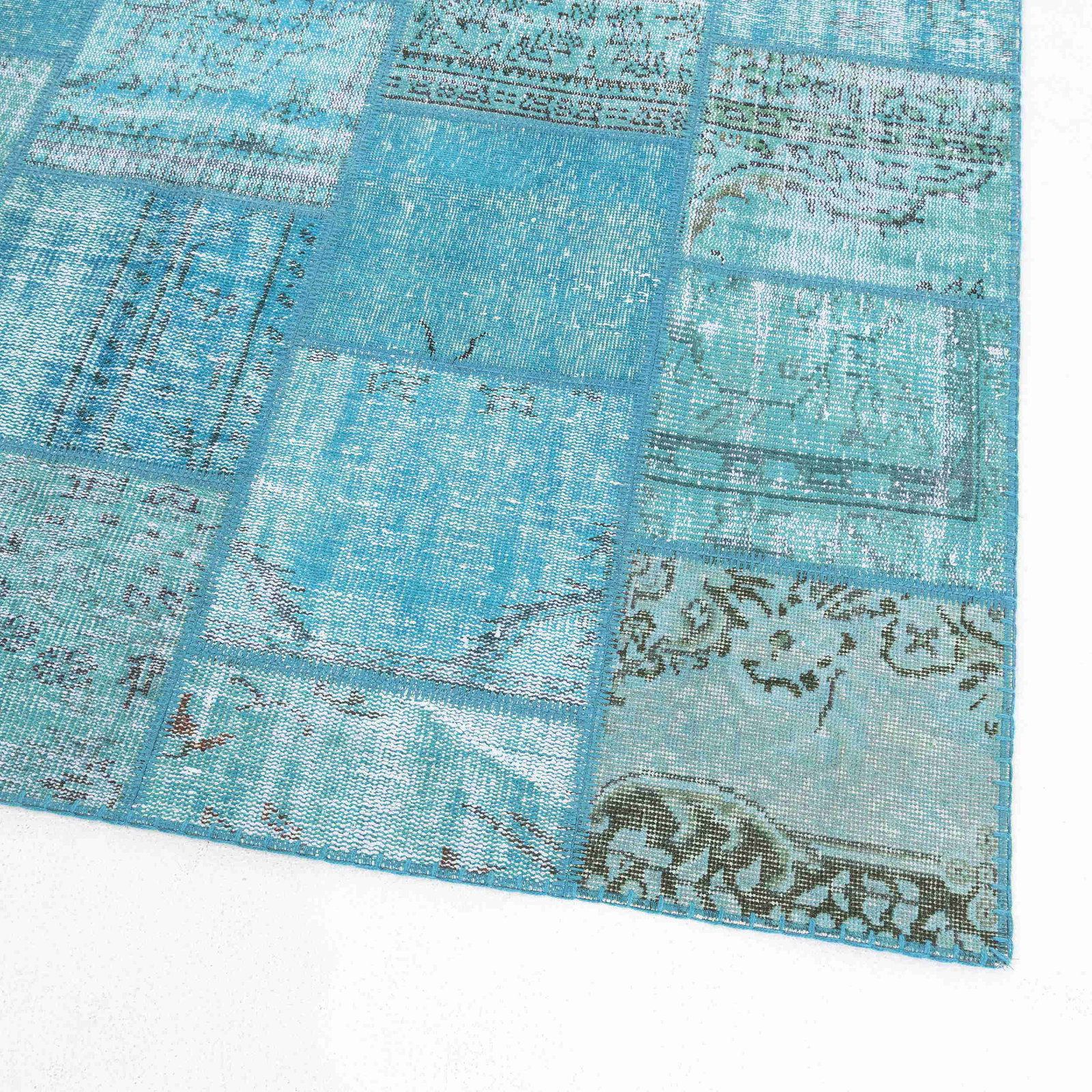 Authentic Handmade Patchwork Wool Carpet 78.7 x 118.1 - 2