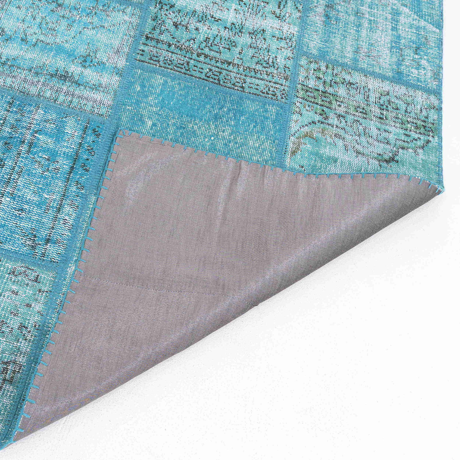 Authentic Handmade Patchwork Wool Carpet 78.7 x 118.1 - 3