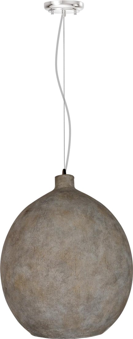 Alec Industrial Style Stone Gray Pendant Light Fixture (1 of 3)