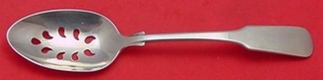 International Sterling Silver Eighteen Ten 8 Inch Slotted Serving Spoon (1 of 1)