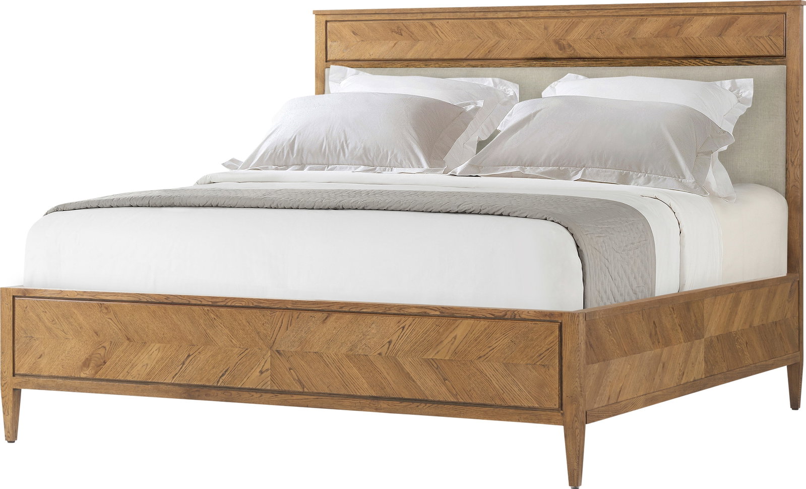 Theodore Alexander NOVA King Bed Oak Veneer Elegance Comfort (1 of 2)