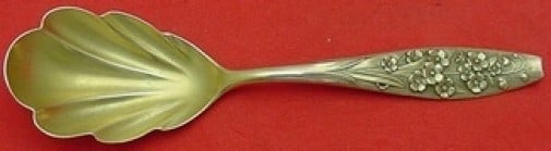 Shiebler Flora Sterling Silver Gold Washed Sugar Spoon 5 7/8 Inches: Shiebler Flora Sterling Silver Gold Washed Sugar Spoon 5 7/8 Inches This exquisite sugar spoon from the Flora pattern by Shiebler is crafted from sterling silver and features a beautiful gold wash. Wi