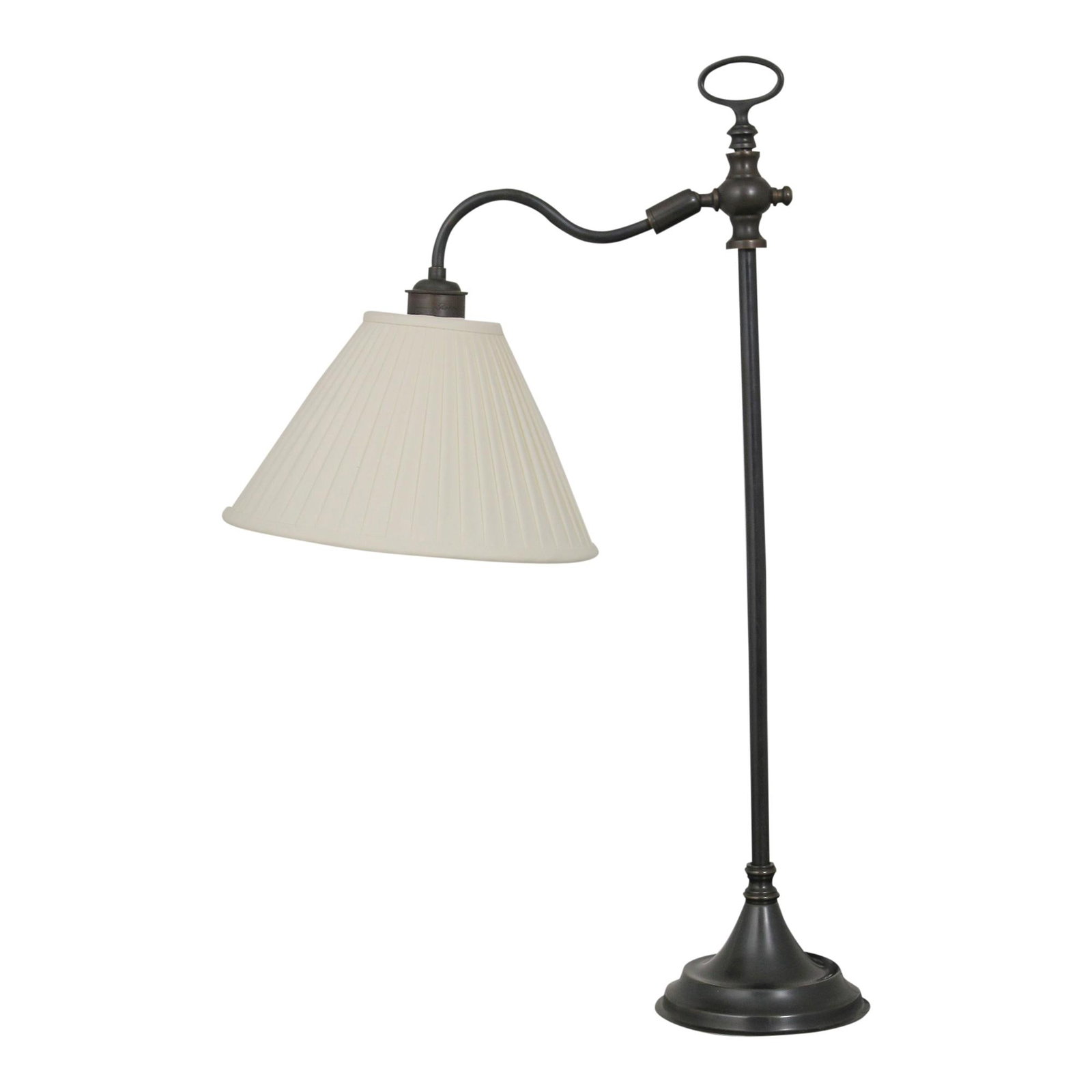 Robert Abbey Bronze Finish Decorative Desk Lamp with Shade: Robert Abbey Bronze Finish Decorative Desk Lamp with Shade This elegant Robert Abbey desk lamp features a sophisticated bronze finish, making it a perfect addition to any decor. Crafted around the yea