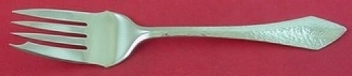 Durgin Chatham Hammered Sterling Silver Cold Meat Fork 7.5 in (1 of 2)