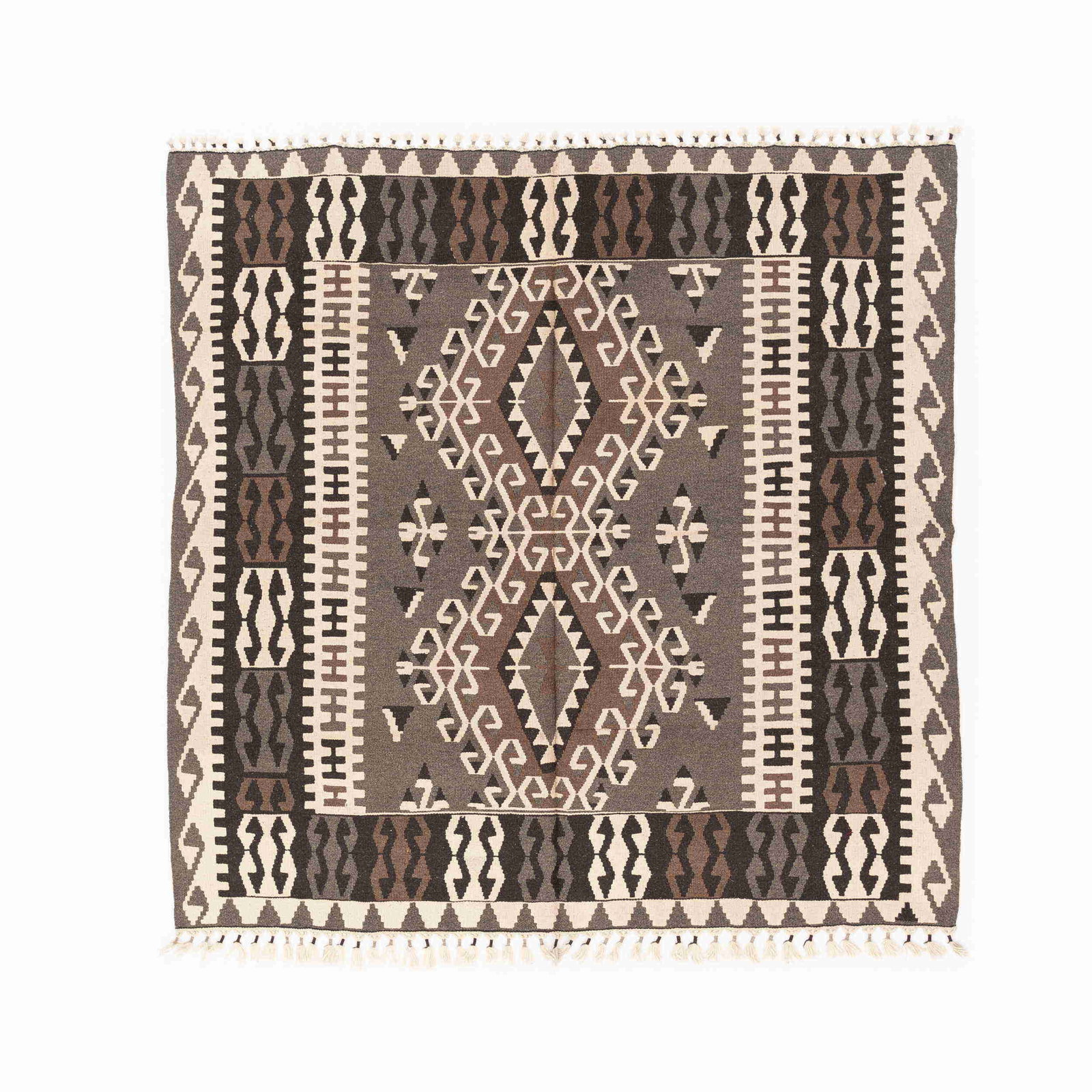 Authentic Handmade Kayseri Wool Kilim 292cm x 297cm (1 of 8)