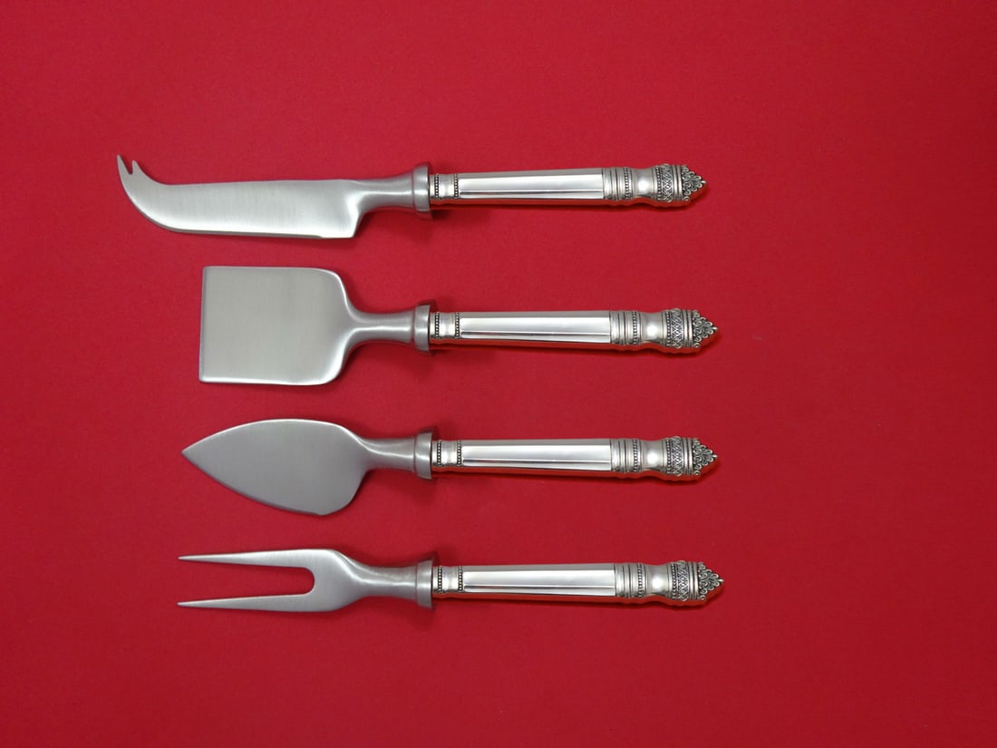 Towle Danish Baroque Sterling Silver 4-Piece Cheese Serving Set (1 of 1)