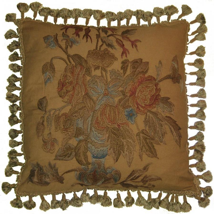 Provence Home Van Gogh Floral Embroidered Throw Pillow 21x21 (1 of 1)