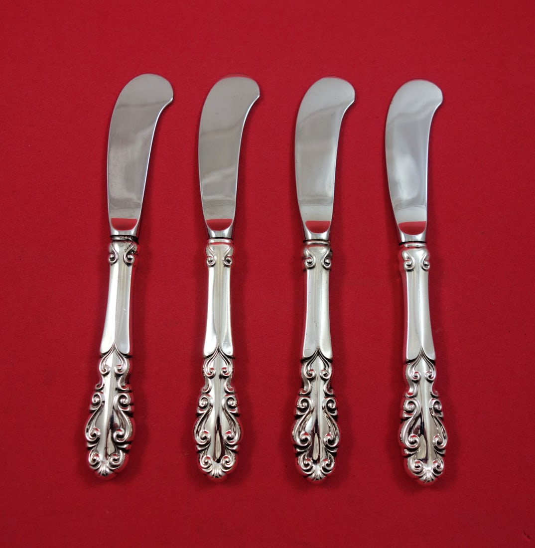 Towle Esplanade Sterling Silver Butter Spreaders Set of 4 6 inch (1 of 4)
